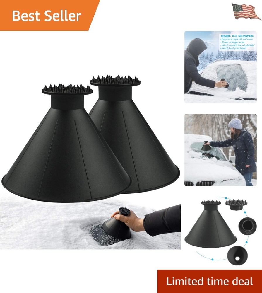 Cone Magic Ice Scraper for Windshield - Perfect Winter Gift Set