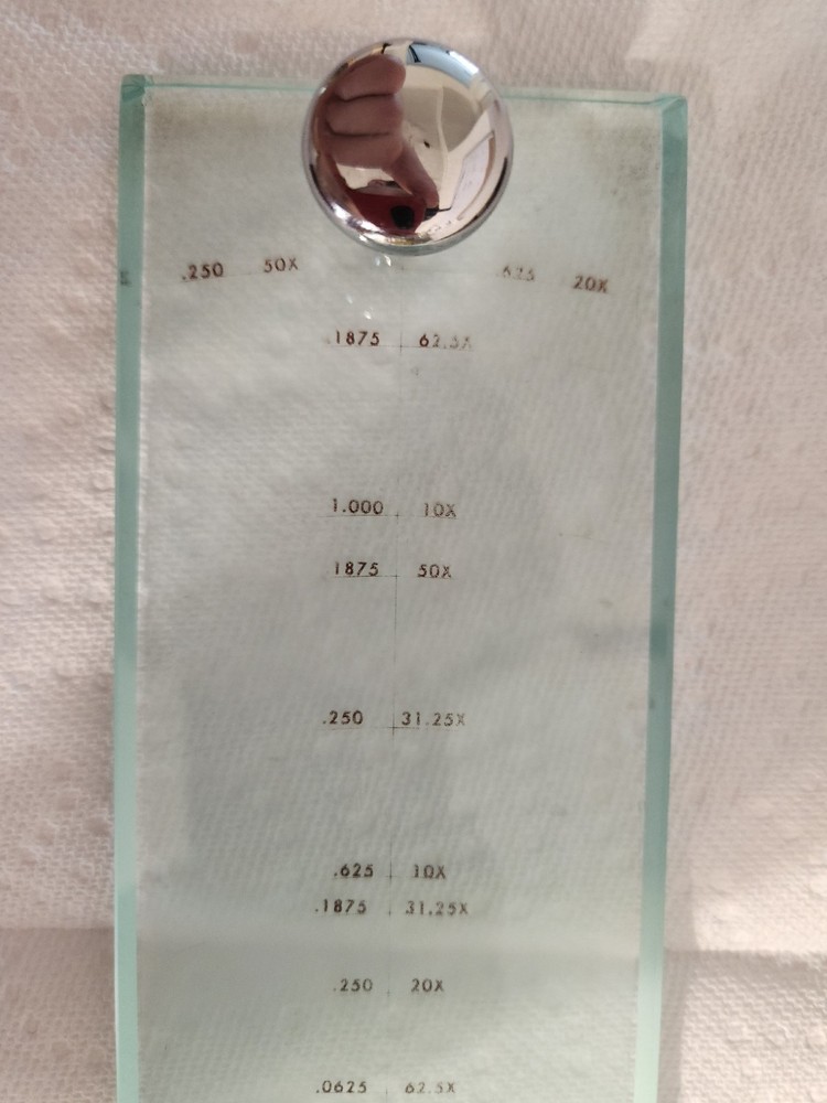 Optical Gaging Products Magnification Check Scale