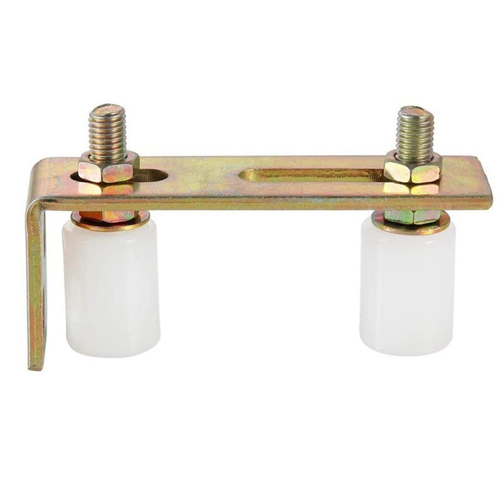 Gate Rollers Sturdy Bracket Size 2.4inch × 5.7inch Sliding Gate Nylon Rollers