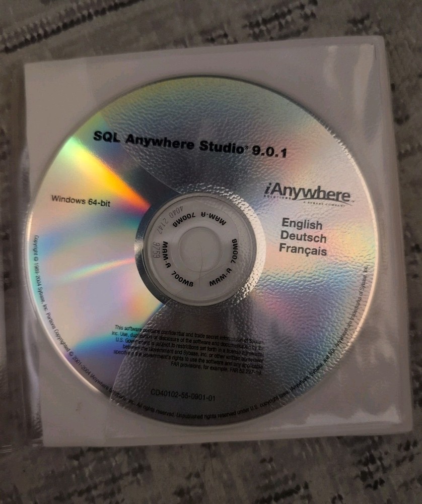 SQL Anywhere Studio 9.0.1 - Registration Key Included