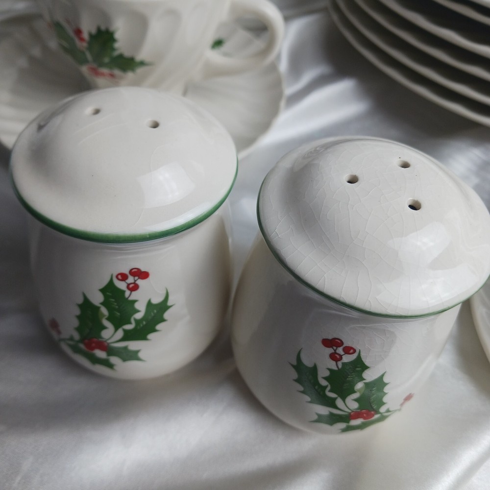 HOLLY BY SCIO DINNER SET FOR 6 W/ACCESSORIES