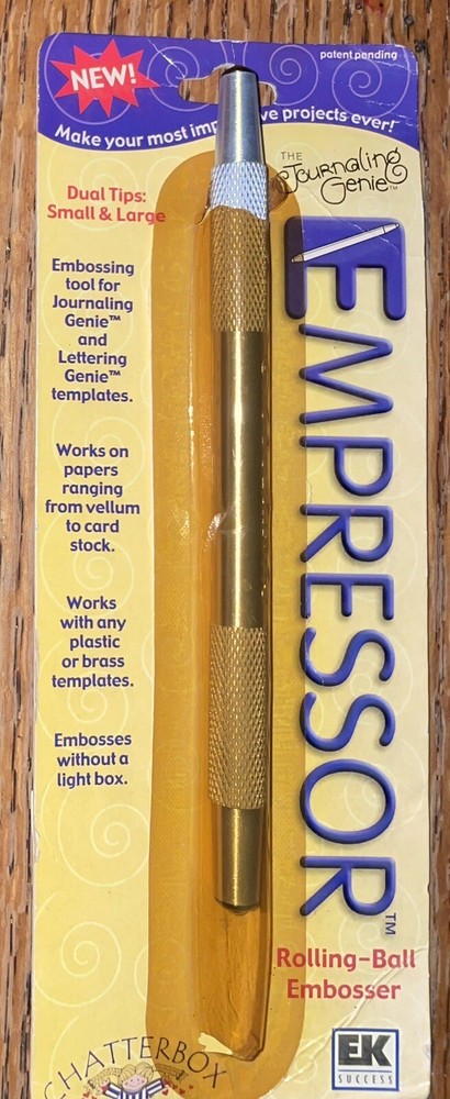 Chatterbox Empressor Rolling Ball Embosser Embossing Tool Journaling Dual Tips