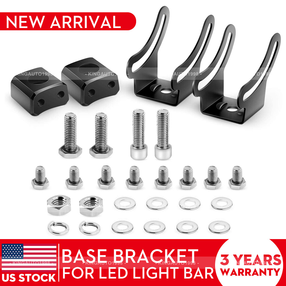 2PCS Mounting Base Bracket Slide Mount Bracket for Slide Mounted LED Light Bar