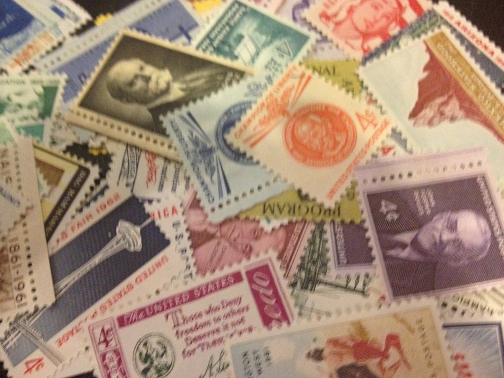 40 Mint Never Hinged  OLD All Different 4 cent stamps