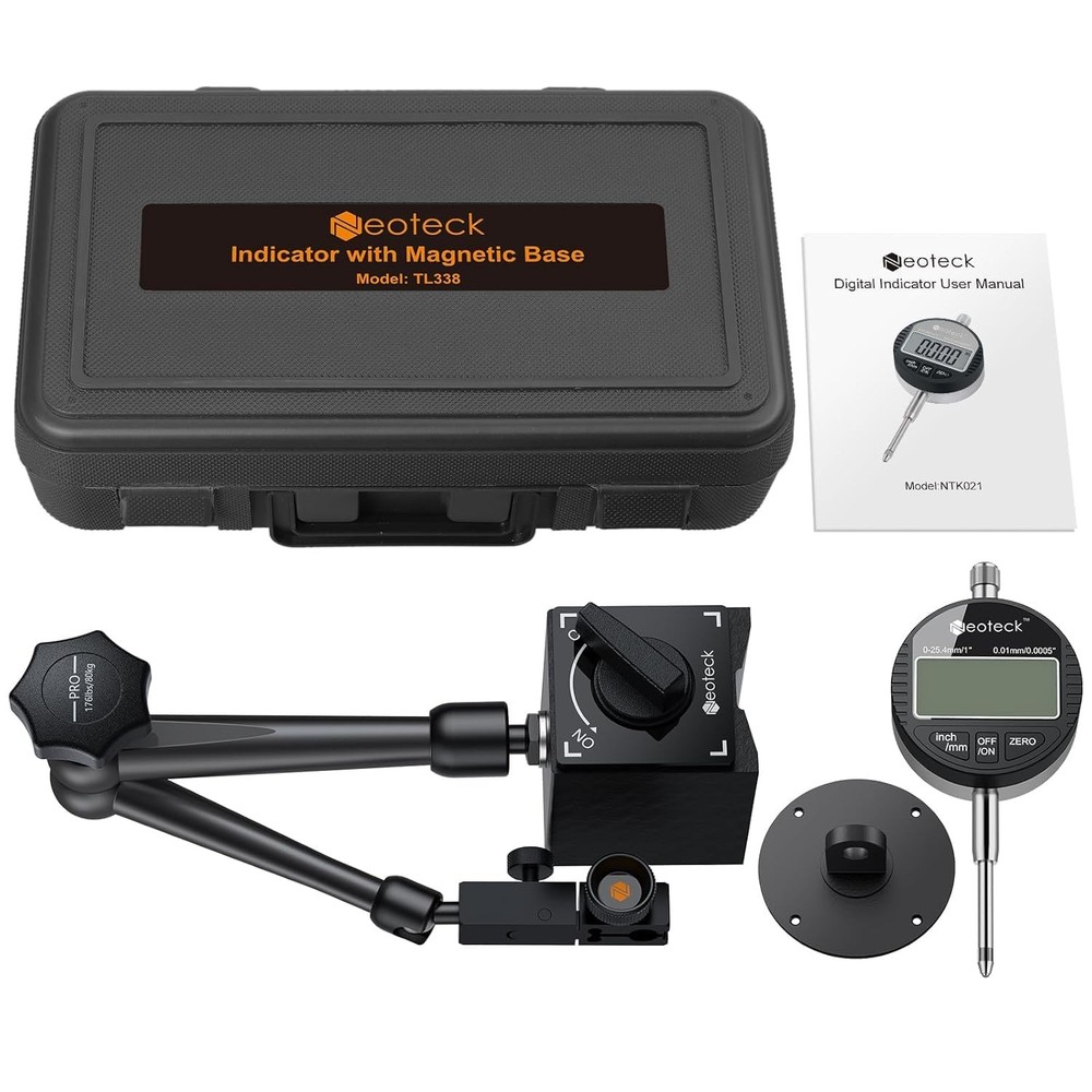 Neoteck 1" Digital Dial Indicator Set +