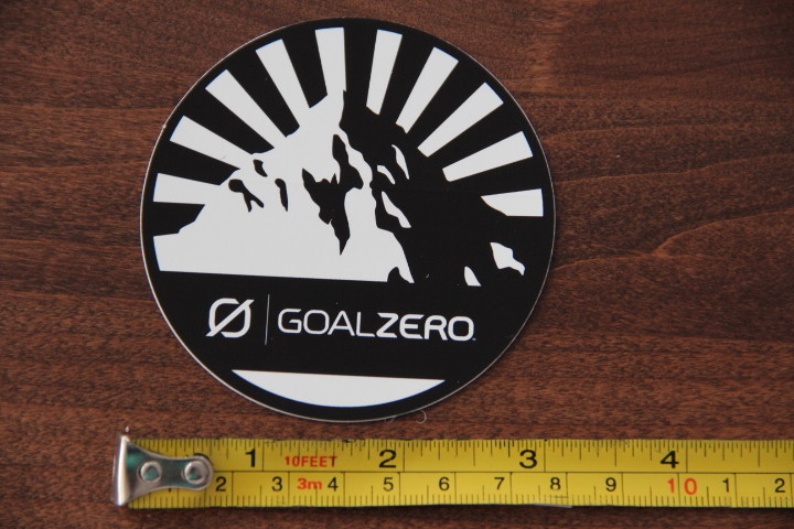 GOAL ZERO Solar Power STICKER Decal NEW