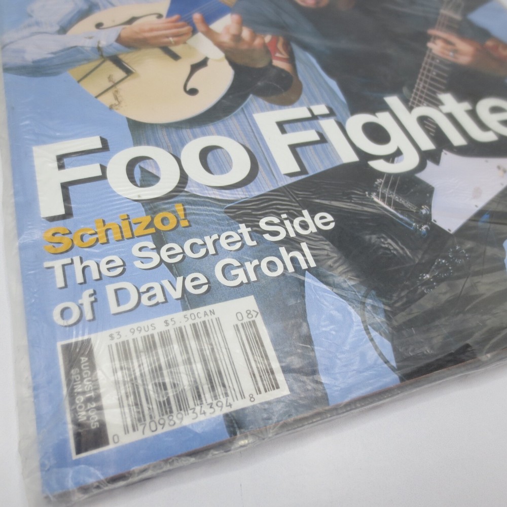 Spin Magazine August 2005 Foo Fighters Foo Fighters Nirvana White Stripes Sealed