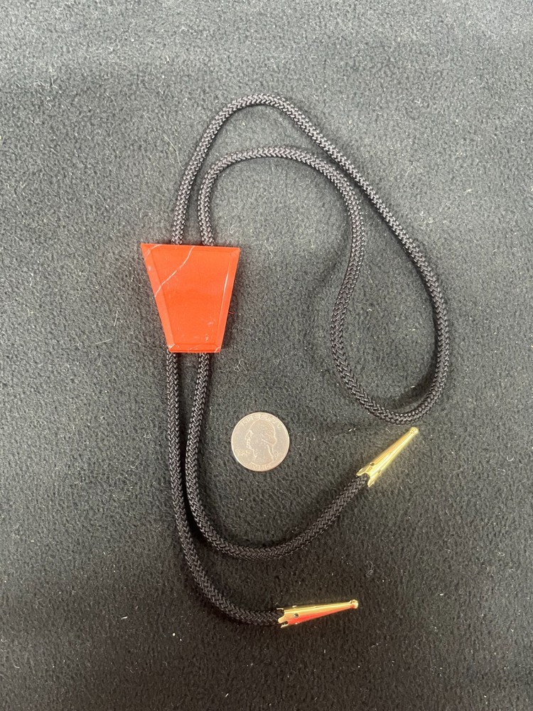 Red Jasper Western Bolo Tie Mexico