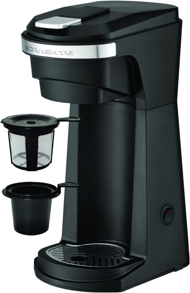 Single Serve Coffee Maker with One-Touch Control and Reusable Filter