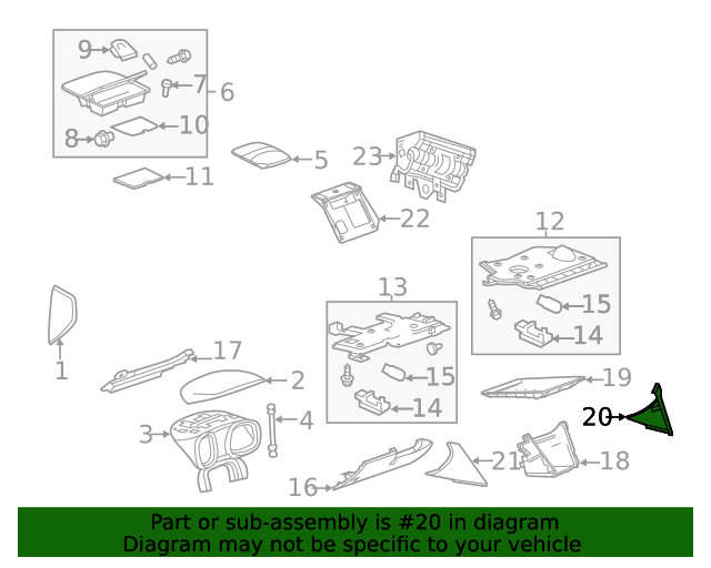 Light Titanium Passenger Side Instrument Panel Lower Extension Trim Panel