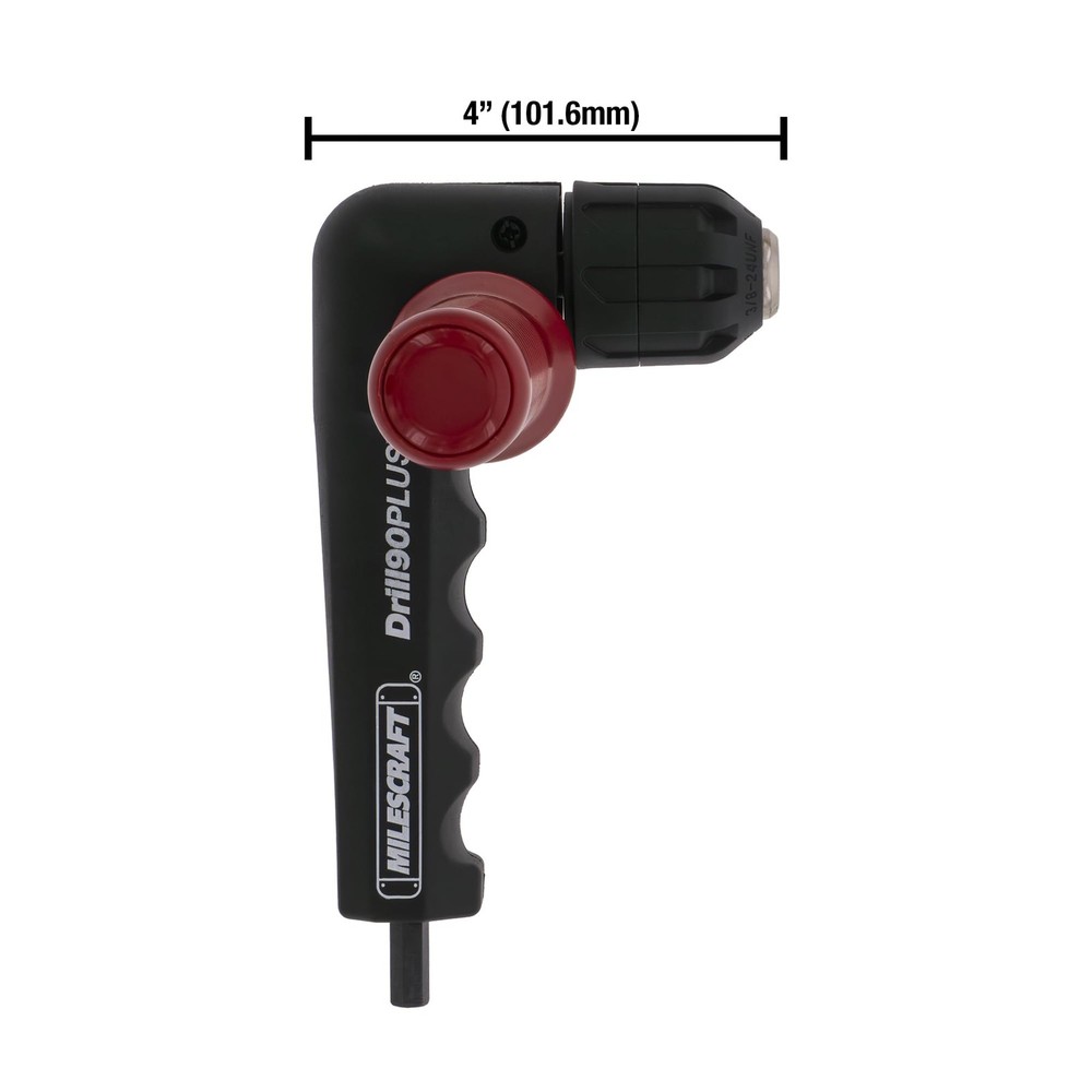 1304 Drill90PLUS Right Angle Drill Attachment Extension Tool Black Red