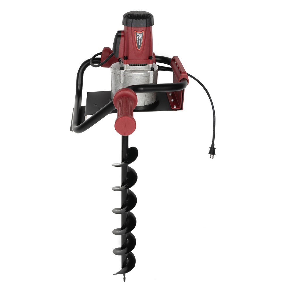 1.6HP Electric Post Hole Digger with 2 Drill Bits and Adjustable Speed