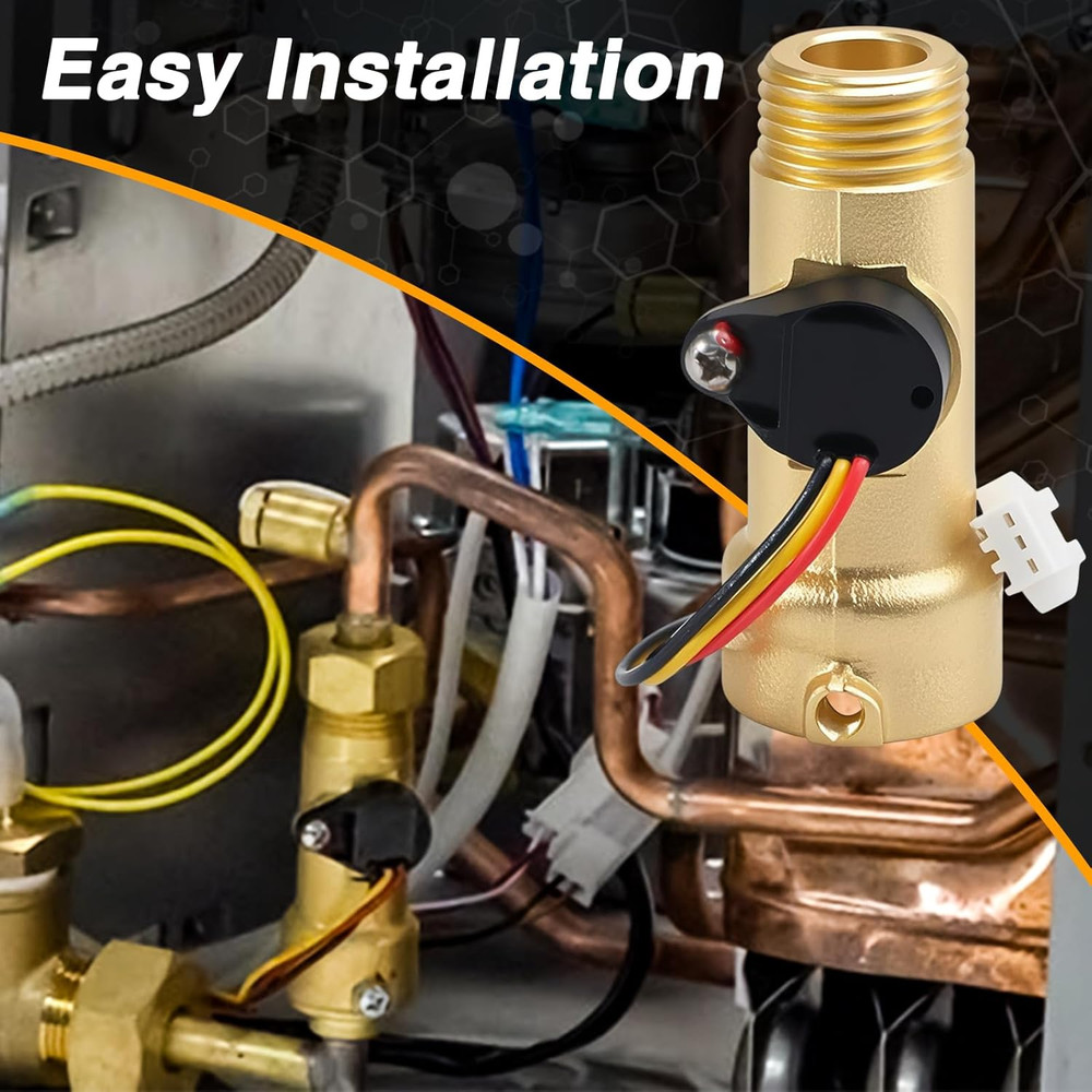Water Flow Sensor RV Tankless Water Heater Water Flow Sensor Compatible with Gir