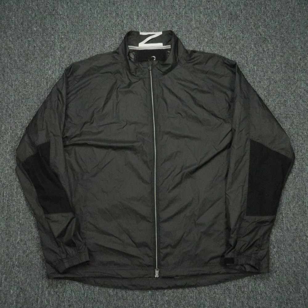 Zero Restriction Jacket Men XXL Black Full Zip Pockets Lightweight Windbreaker