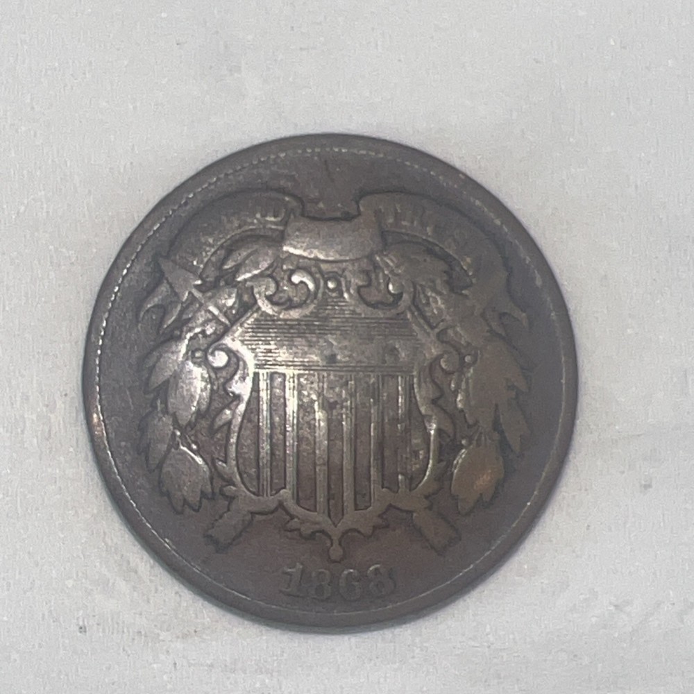 1868 TWO CENT PIECE 2 CENTS Z-155