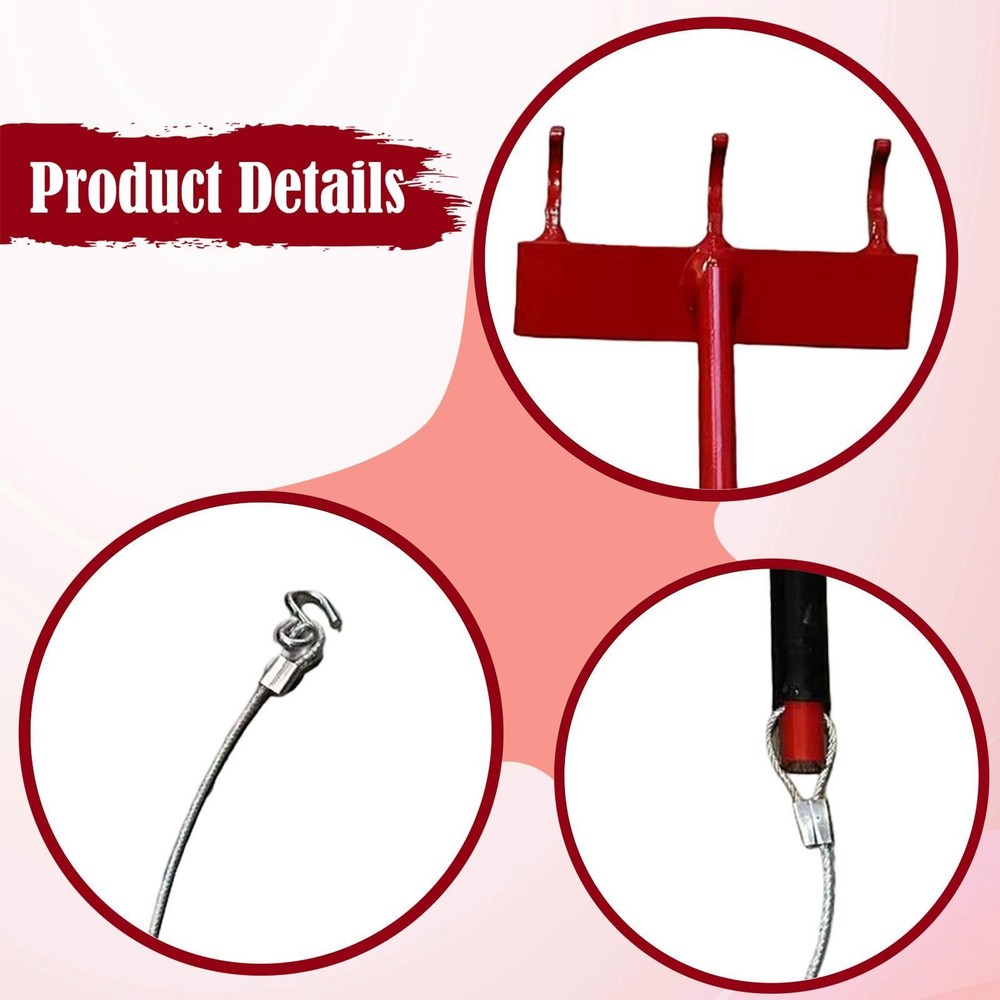 Chain Link Fence Top Rail Fabric Hanging Tool,with Cable