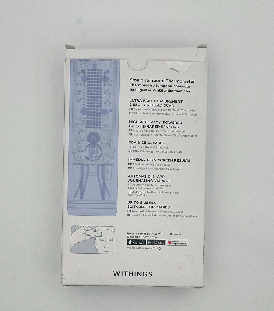Withings Thermo Smart Bluetooth WiFi Thermometer