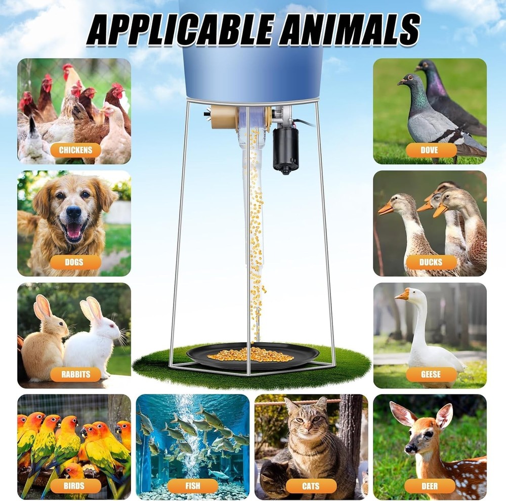 Timed Automatic Chicken Feeder 16 Groups of Timer & Quantitative Poultry Feeders