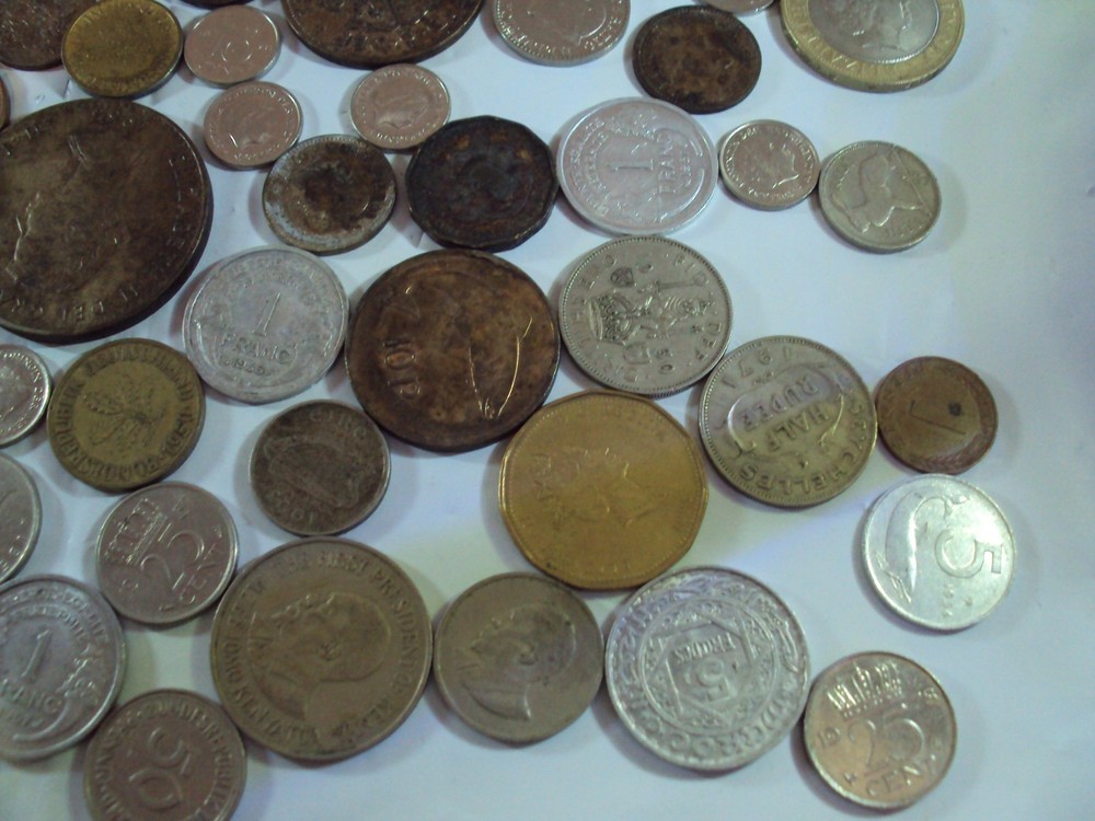 112 foreign coins from around the world