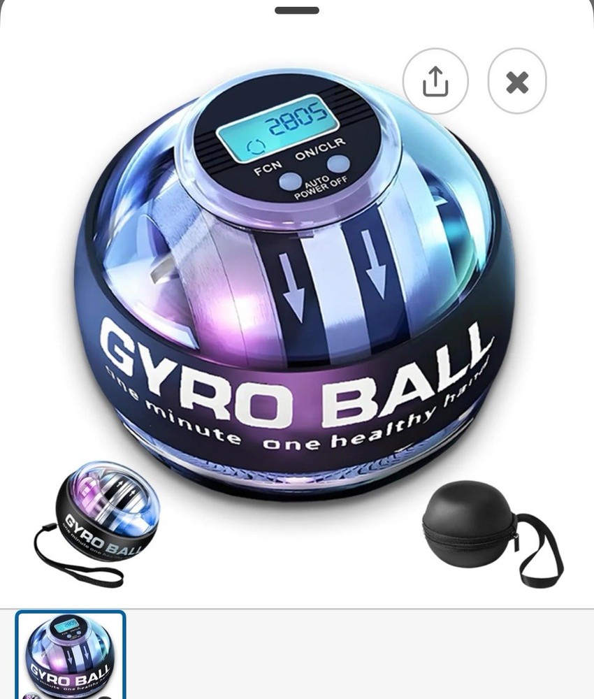 Gyro Ball Hand Exerciser With Counter And Led