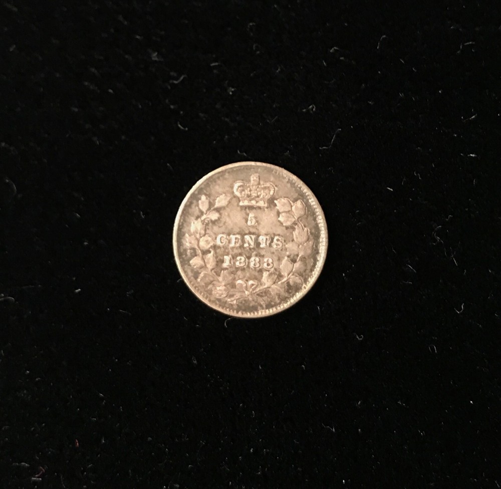 1888 Canada 5 Cents