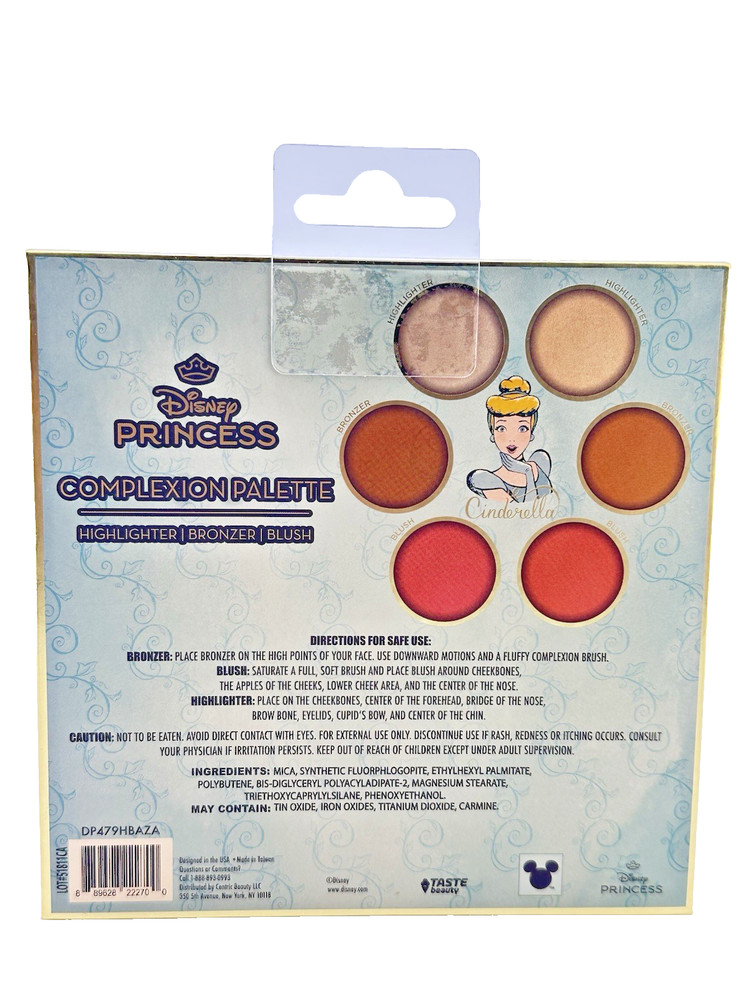 Cinderella Complexion Palette, Highlighter/Bronzer/Blush