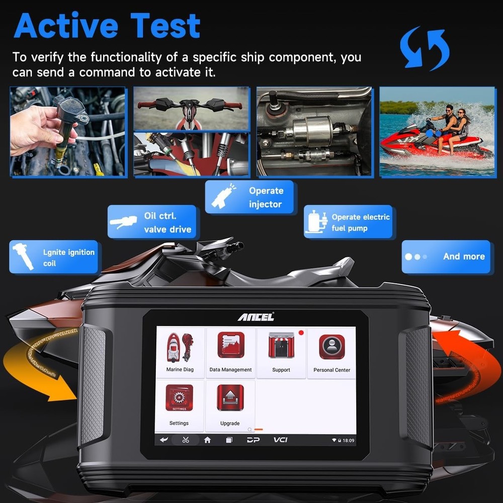 ANCEL MR500 Fits Mercury Marine Engine Diagnostic Tool Scanner OBD2 Code Reader