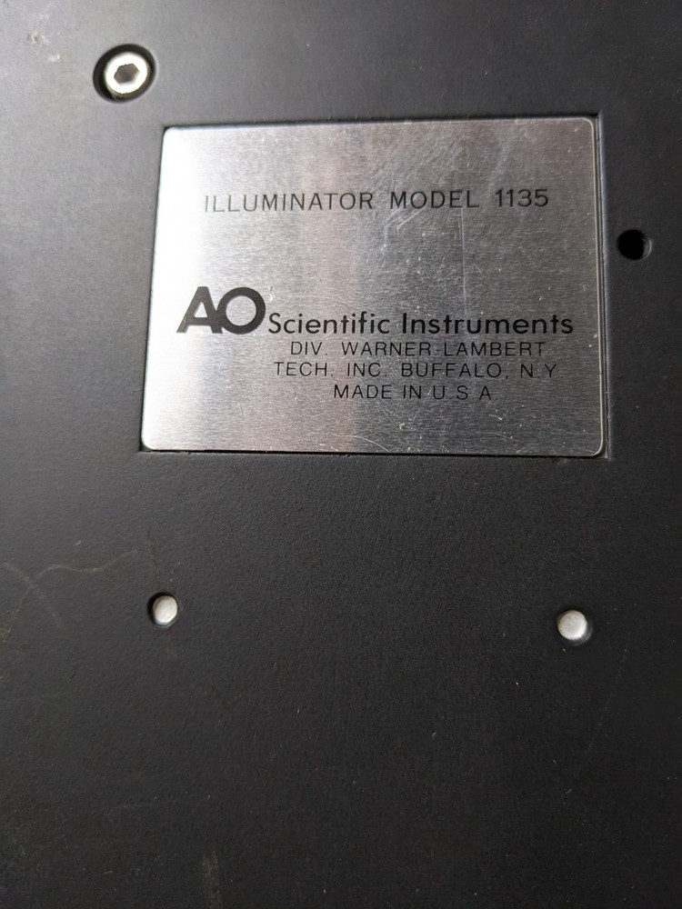 American Optical illuminator Model 1135 Teaching Assistant Microscope