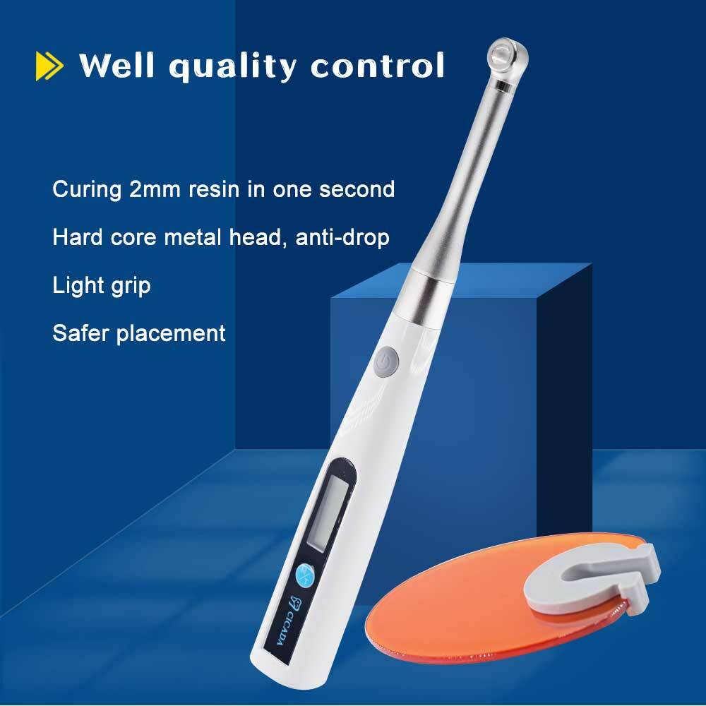 Dental LED Curing Light 1 Sec Curing Wireless Quick Solidify Cure Lamp US STOCK