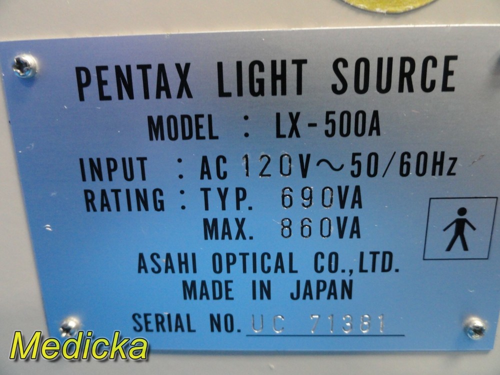 Asahi Optical Co Ltd Pentax LX-500A Light Source *TESTED & WORKING* ~ 19768