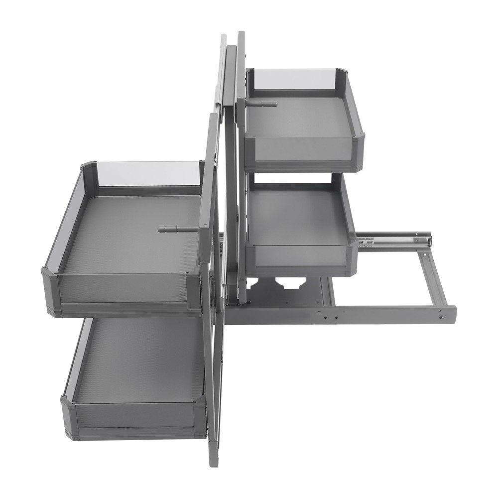 Blind Corner Cabinet Organizer Corner Pull Out Organizer for Kitchen 63*50*59cm