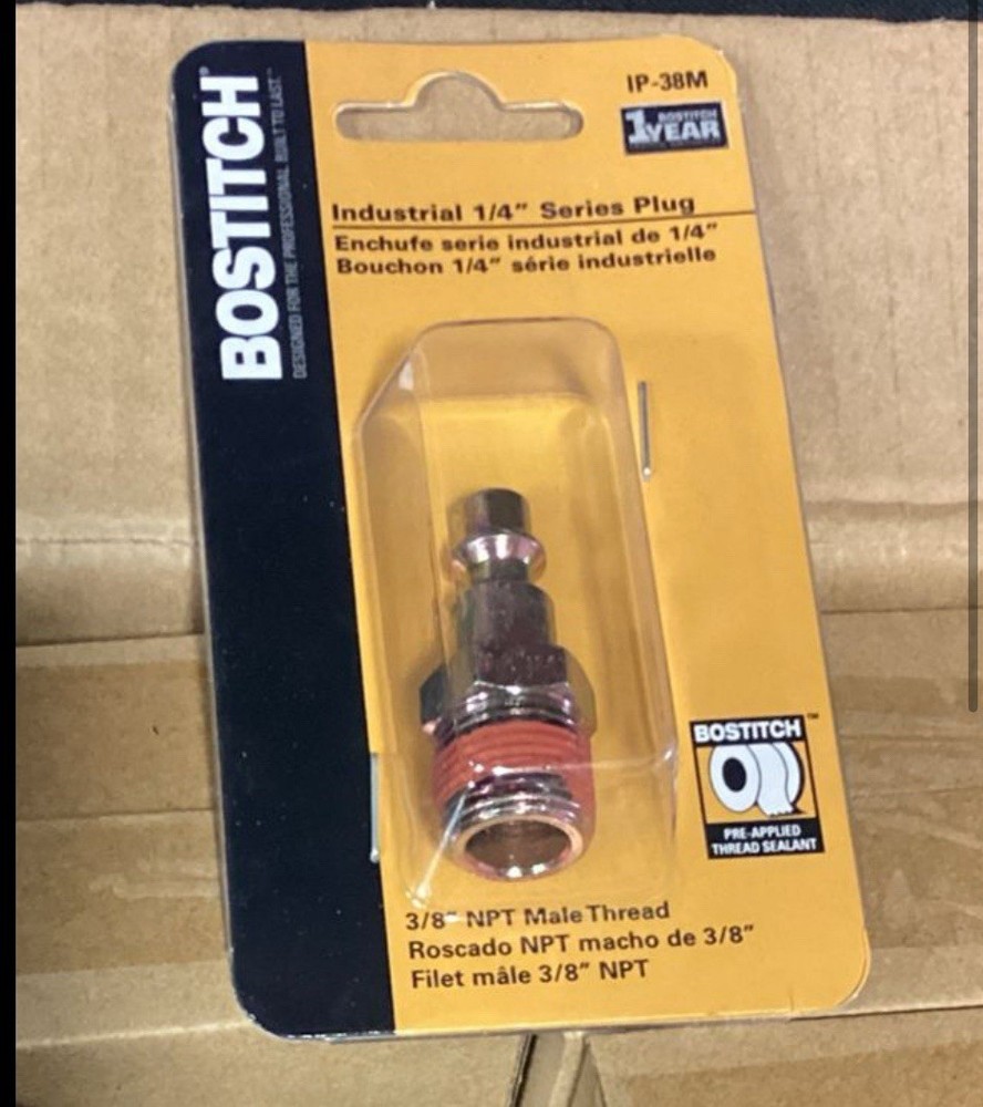 4 Pack 3/8" Male NPT Air Compressor Hose Quick Coupler Plug