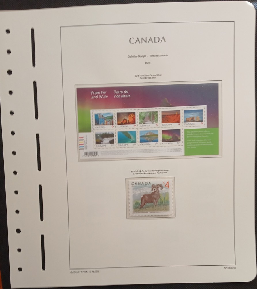 2018 Canada Year Set On Lighthouse/Leuchtturm Hingless Pages