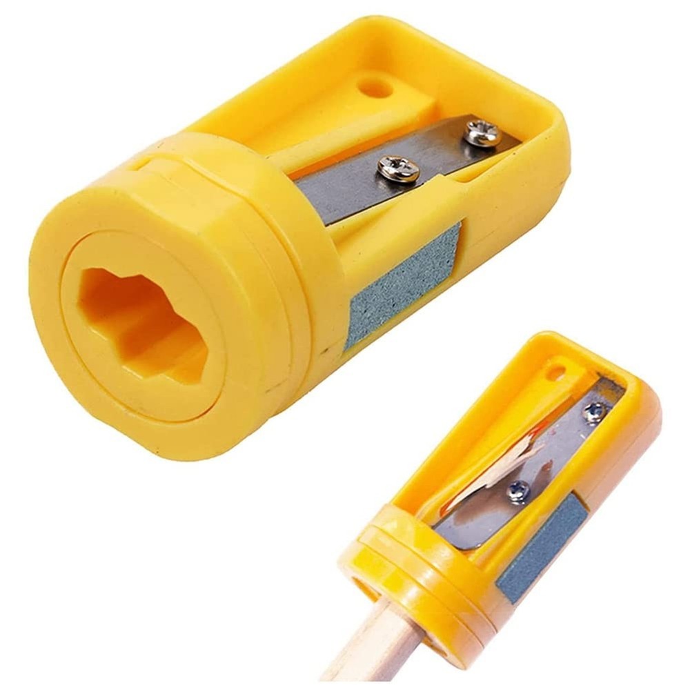 Carpenter Pencil Sharpener- 4 Pack Pencil Sharpener for Flat Carpenter Pencil...