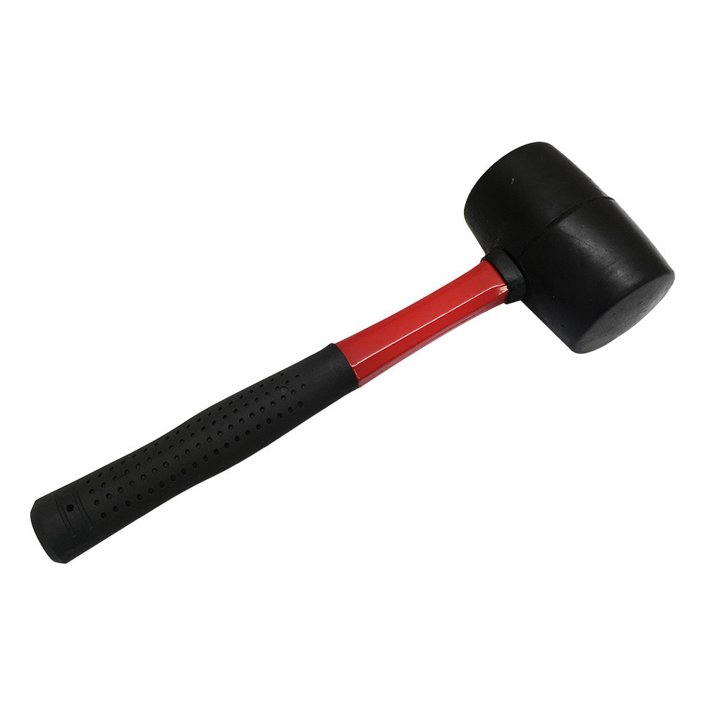 11-1/2'' Long Double-Faced Solid Rubber Head Mallet Hammer 16 Oz