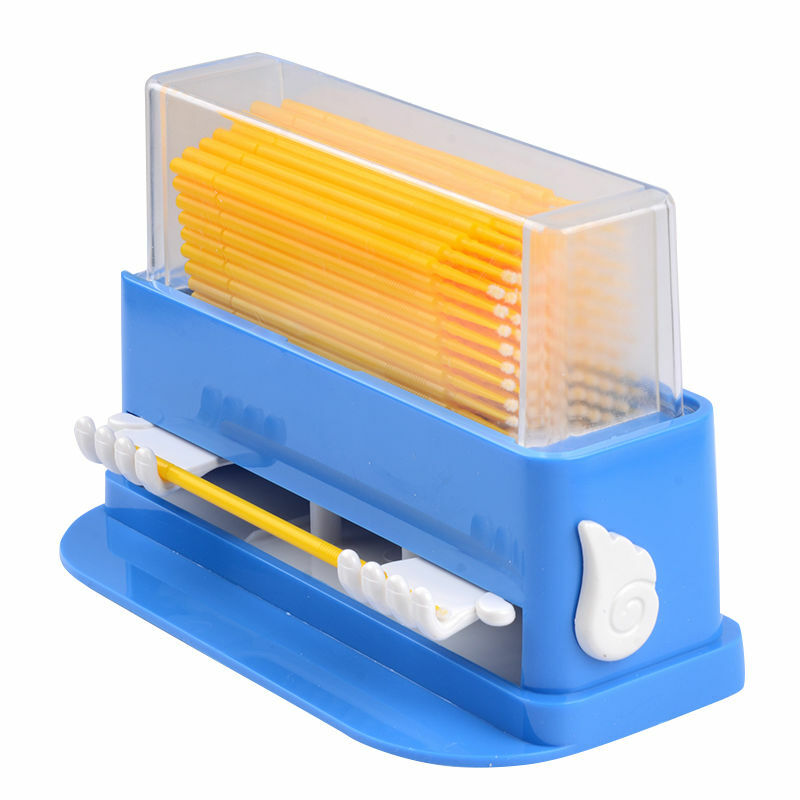 Dental Dispenser Holder Container + 400 Pcs Disposable Applicator Micro Brush