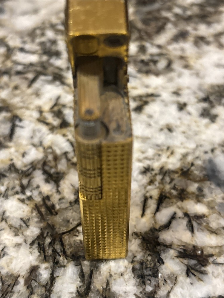 Dunhill Square Roller Gas Lighter All Pattern Gold GOLD