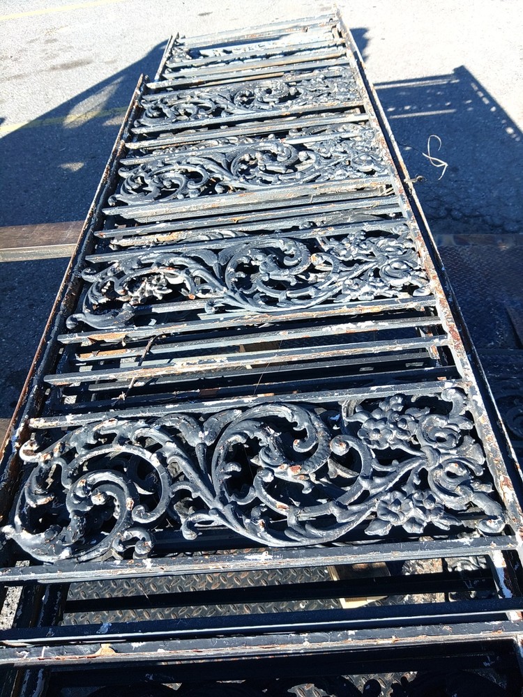 Antique cast iron railing and posts