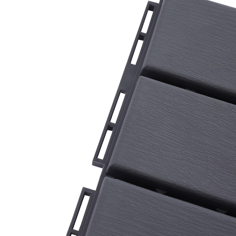 30 Pcs PB-319 Interlocking Deck Tiles Dark Gray Rectangular Efficient Drainage