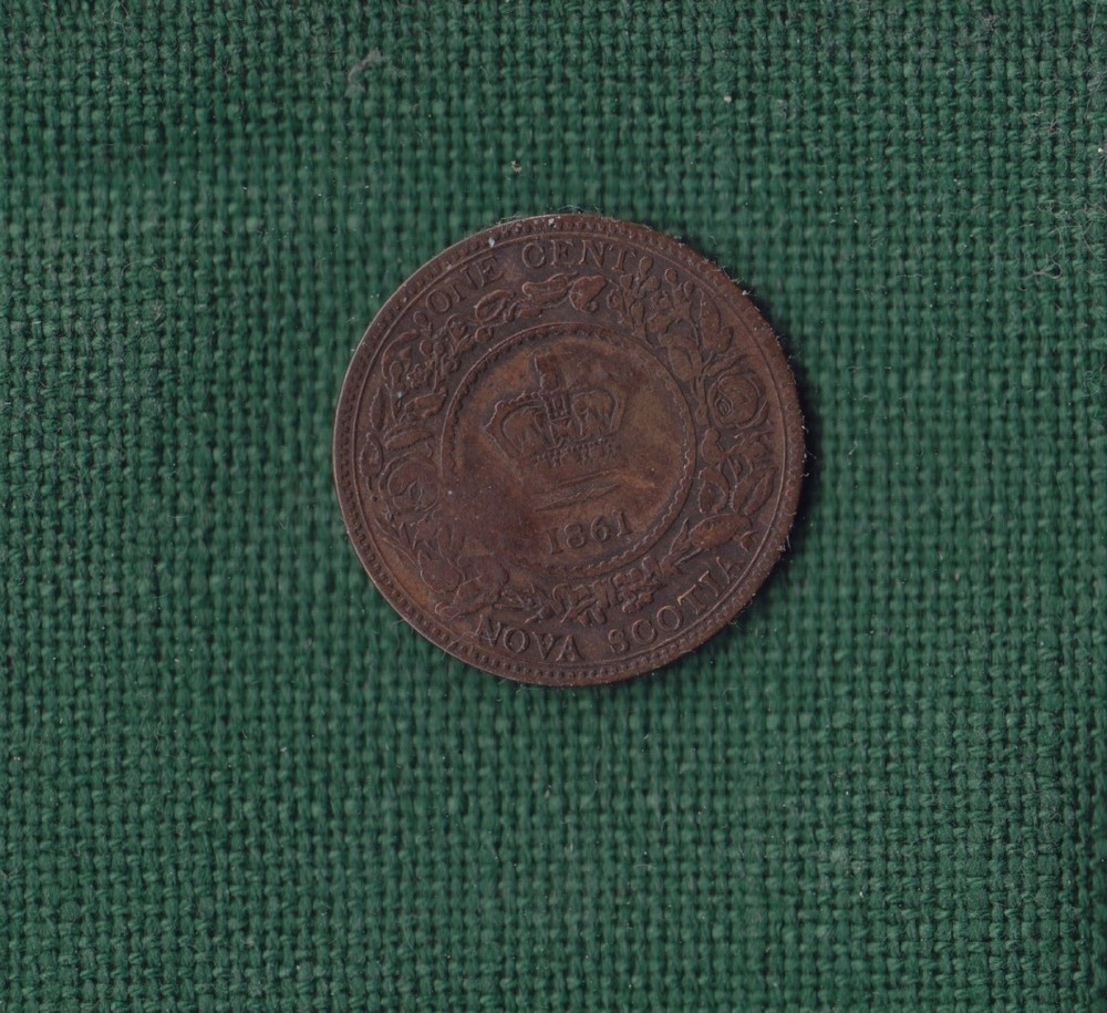 1861 1 cent Nova Scotia