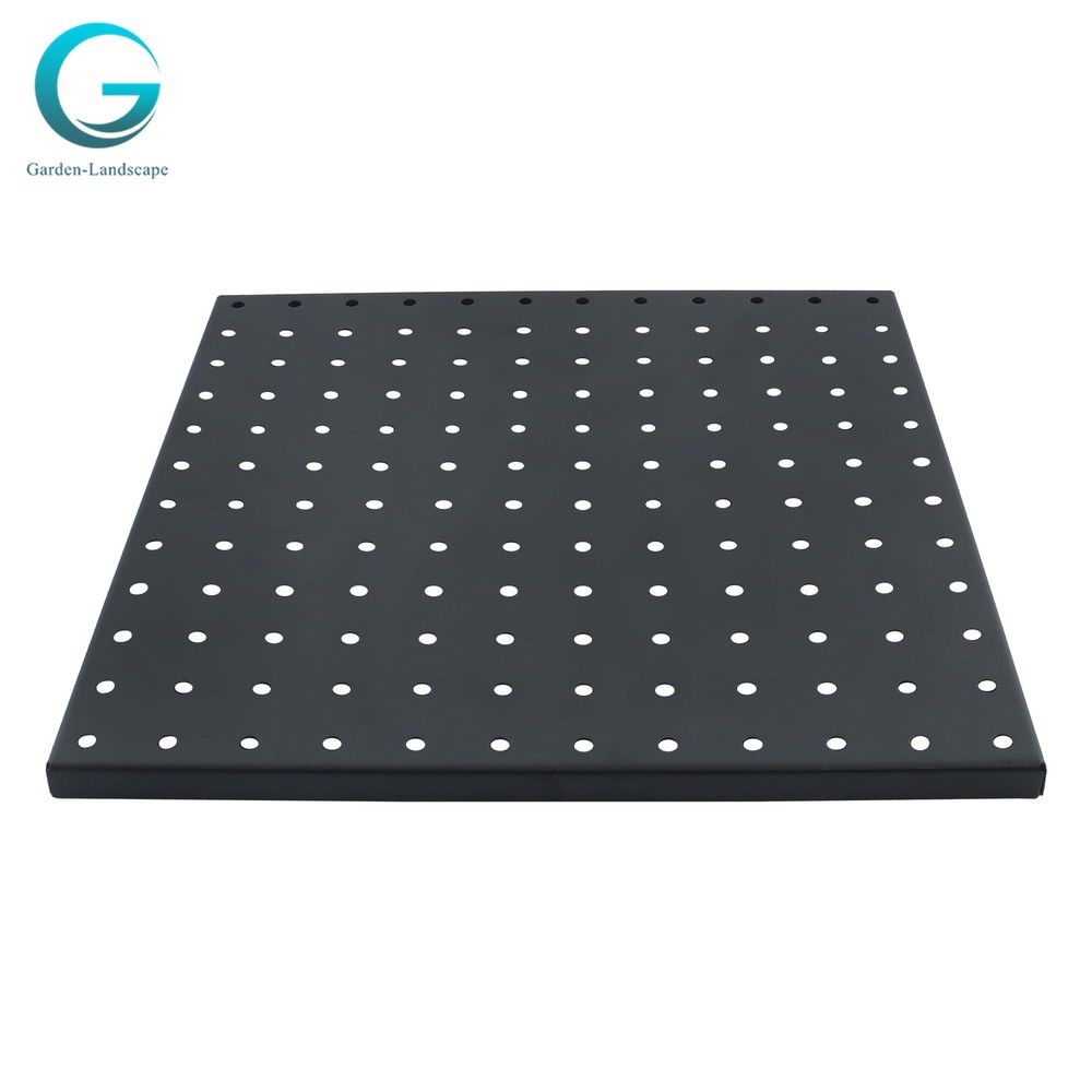 4 Pack Portable Black Metal Pegboards Wall Organizer Panel Storage Hanger Tool