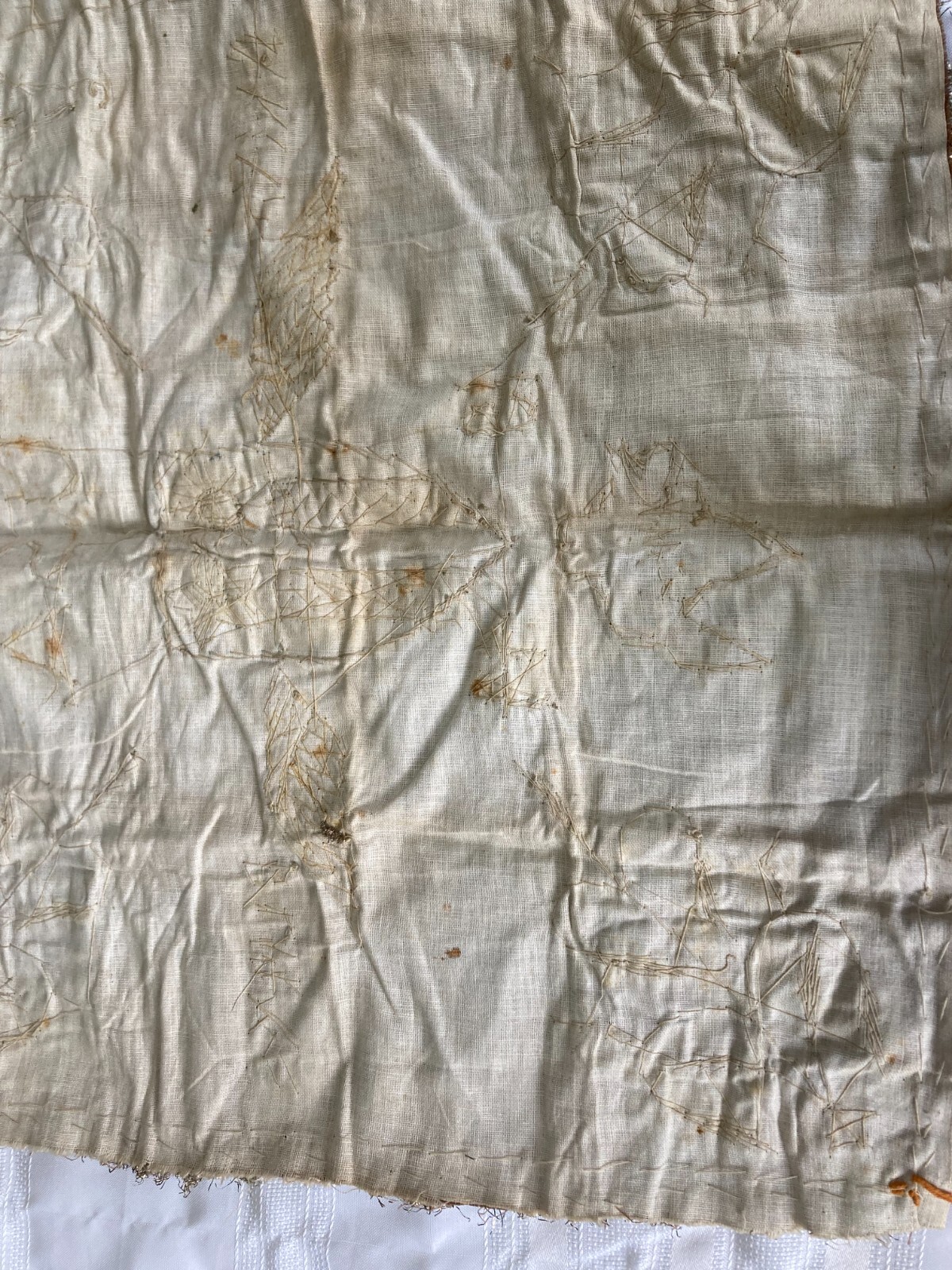 RARE WWII 1944 CBI CHINA BURMA INDIA HUMP PILOT BULLION WALL HANGING