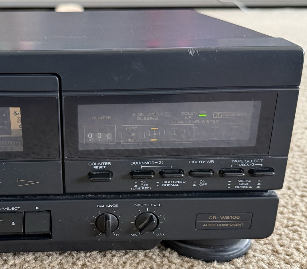 Fisher CR-W9105 Studio Standard Stereo Double Cassette Deck