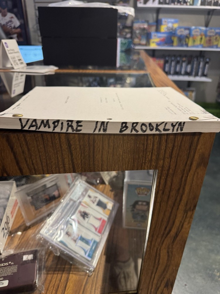 Vampire in Brooklyn Authentic Screenplay/Script Eddie Murphy Charlie Murphy