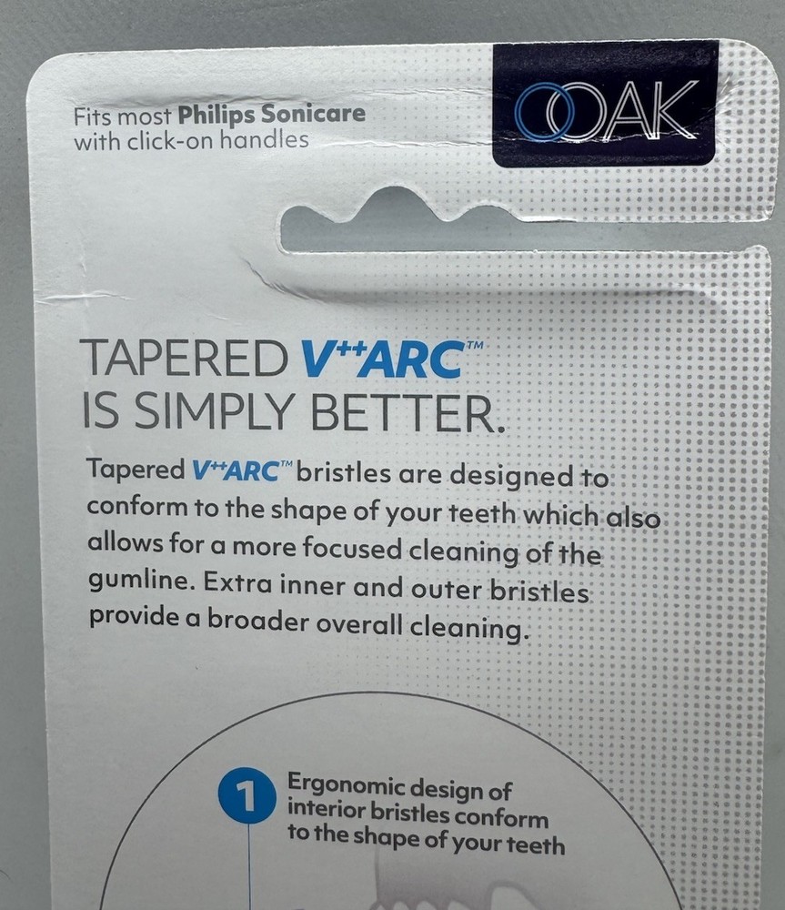 OOAK - V++Arc Philips Sonicare Replacement Heads - 6 Pack