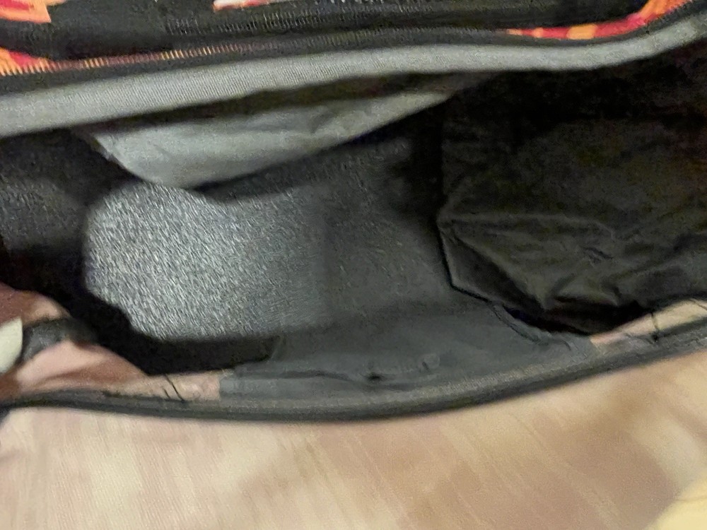Nike Duffel Bag in an Orange Red Checkered Pattern- 16 X 9