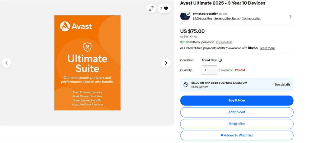 Avast Ultimate 2 Year 10 Devices