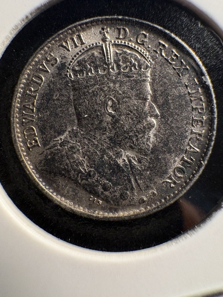 Canada 1908 Large 8 5 Cents Silver
