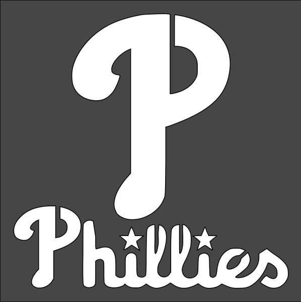 12"x12" Clear Plastic Stencil - Phillies (SR42)*****