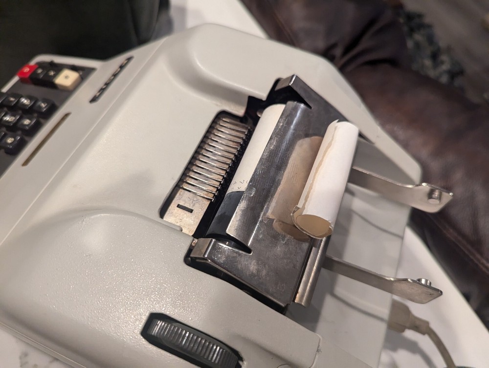 Vintage FACIT Model 1218 Electro Mechanical Calulator Adding Machine 1969 WORKS!